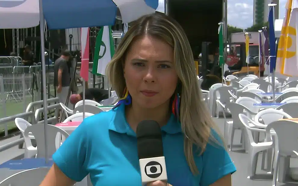 Ao vivo, Repórter da Globo reclama de calor intenso: 'Sovaco escorrendo'