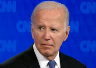 Joe Biden no debate com Donald Trump promovido pela CNN na quinta-feira, 28 de junho